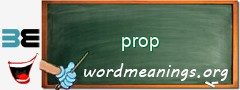 WordMeaning blackboard for prop